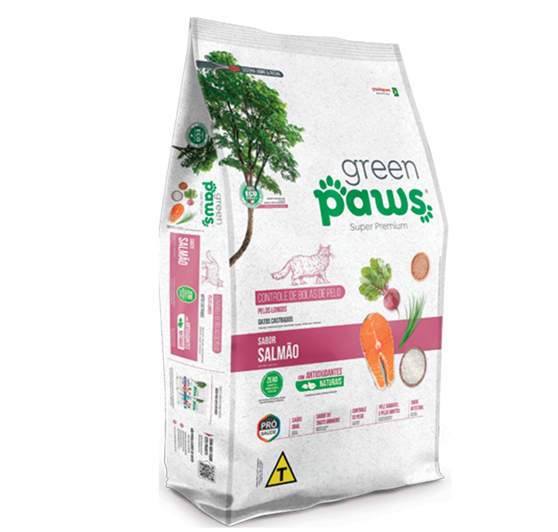 Foto - Green Paws Controle de Bolas de Pelo Sabor Salmão