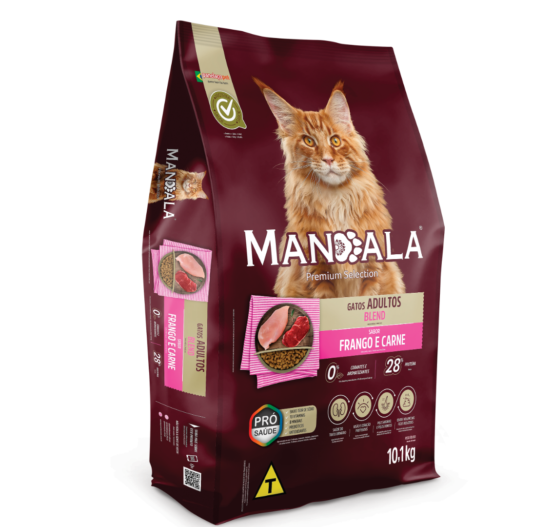 Foto - Mandala  Premium Gatos Blend de Frango e Carne